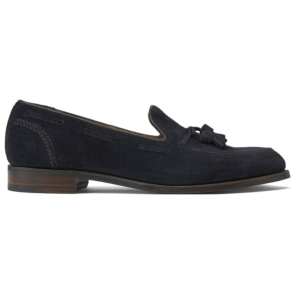 Sonny Navy Suede Tassel Loafers for Men - Comfortable Slip-On Dress Shoes for Business, Office & Casual Wear