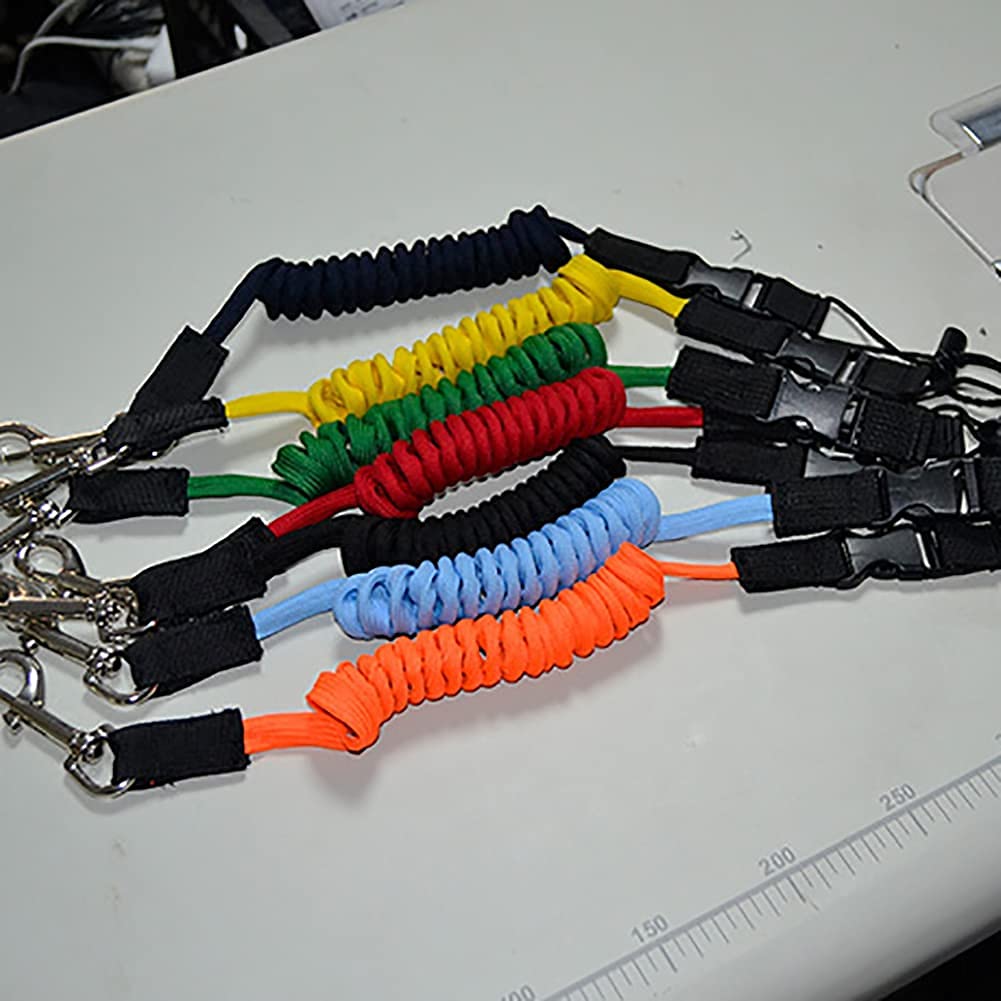 3 Pack Adjustable Kayak Paddle Leash - Stretchable Coiled Safety Lanyard for Kayaking, Canoeing & Fishing Gear | Secure Your Paddles & Fishing Poles During Water Sports & Outdoor Adventures