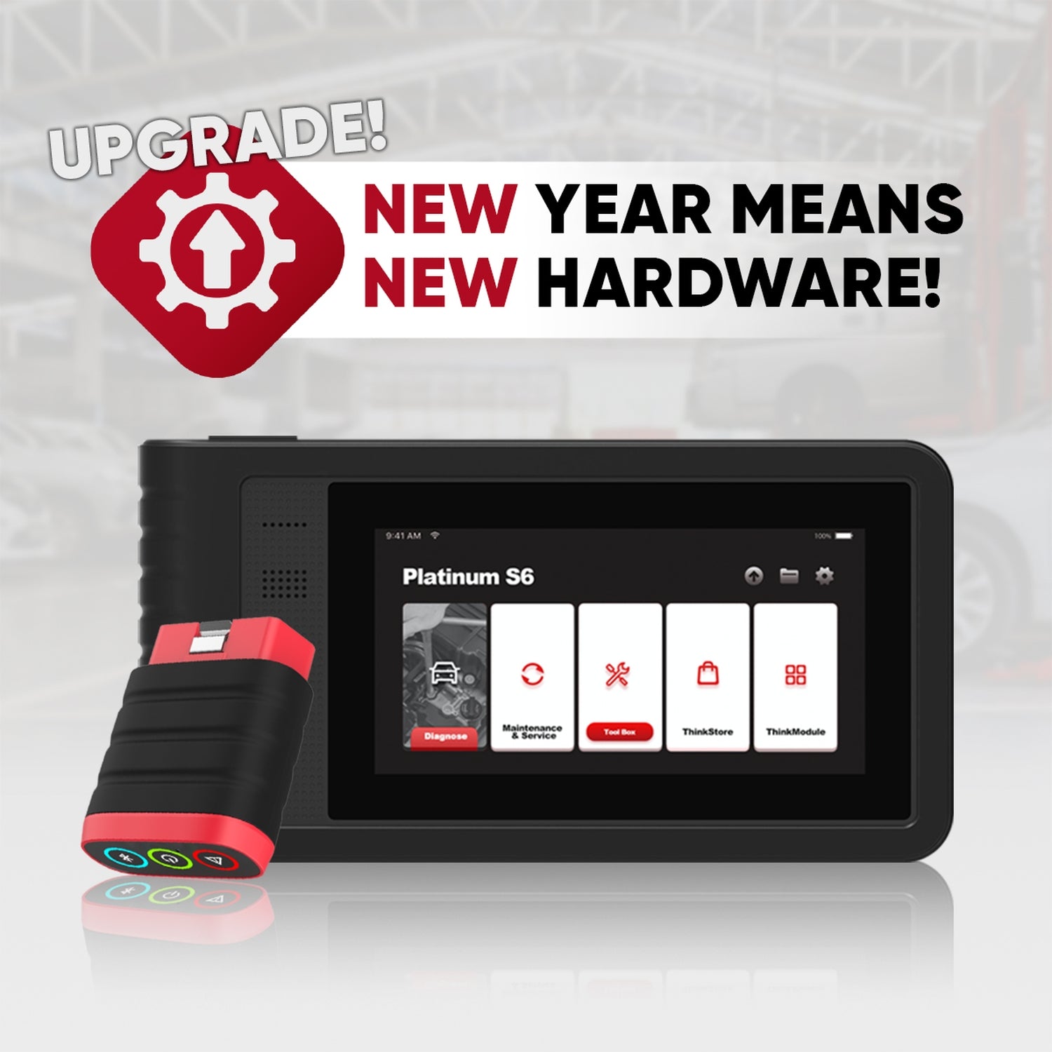 PLATINUM S6 6-Inch OBD2 Scanner - Full System Car Diagnostic Tool with 28 Maintenance Resets | Read & Clear Check Engine Light, ABS, SRS Codes | Perfect for Mechanics & DIY Auto Repairs at Home or Garage