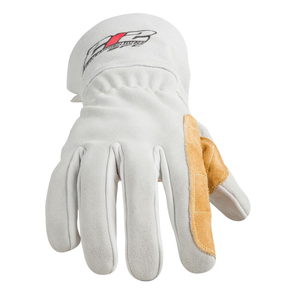 212 Performance ARCSGSA 00 011 ARC Premium Stick Welding Gloves - Heat & Spark Resistant, GSA Compliant, White - Ideal for MIG/TIG Welding, Metal Fabrication & Industrial Work