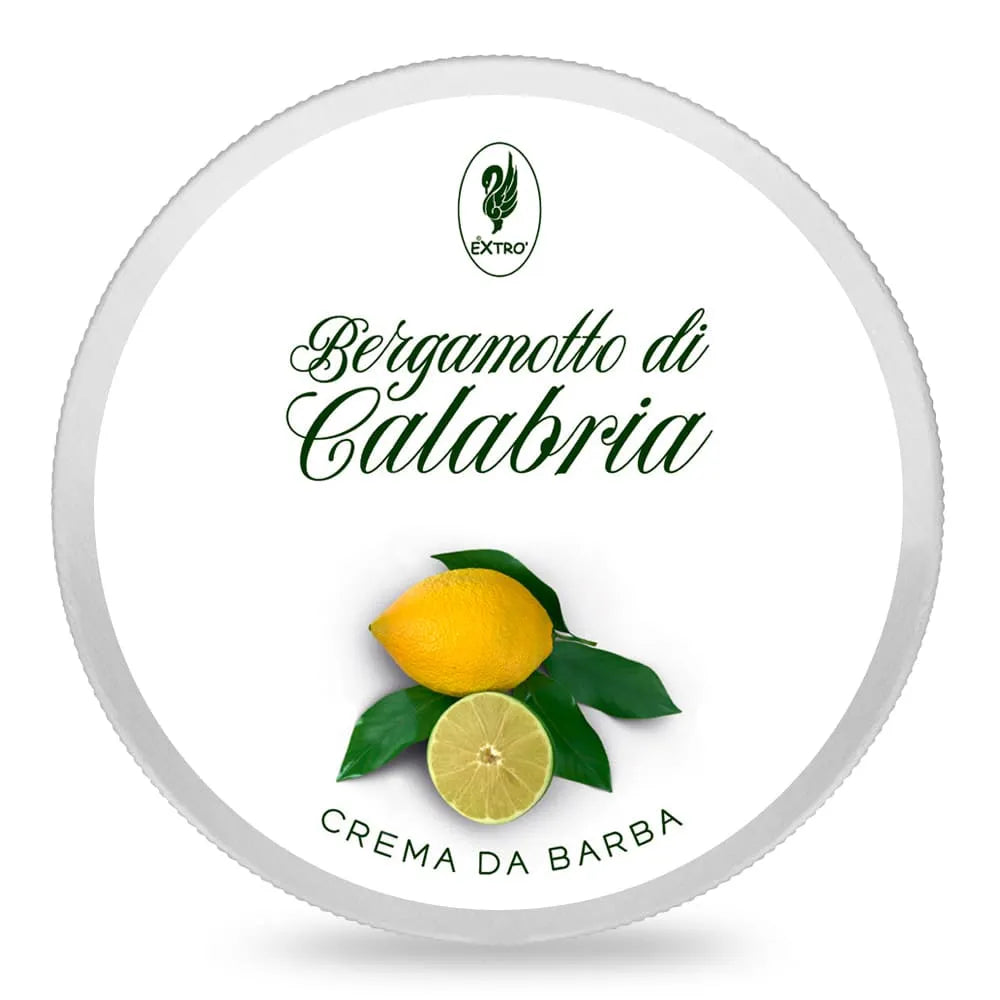 EXTRO’ COSMESI | Bergamotto di Calabria Shaving Cream for Men - Natural & Moisturizing Shave Gel with Calabrian Bergamot - Perfect for Sensitive Skin & Daily Shaving Routine