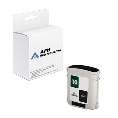 HP NO. 10 Black Inkjet Cartridge Replacement (C4844A) - 1750 Page Yield | AIM Compatible | High-Quality Generic Ink for HP Printers | Perfect for Home Office, School Projects & Small Business Printing