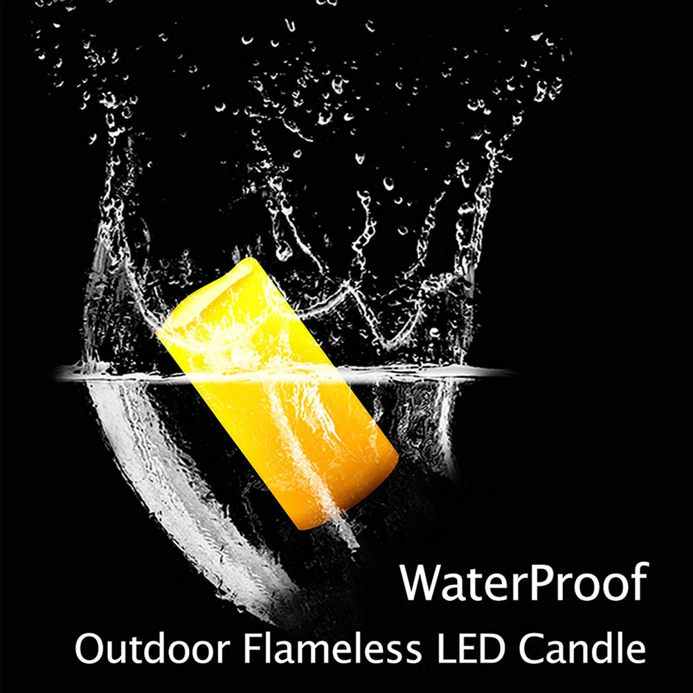 Flameless LED Candles Set of 6 - Battery Operated Flickering Candles 6