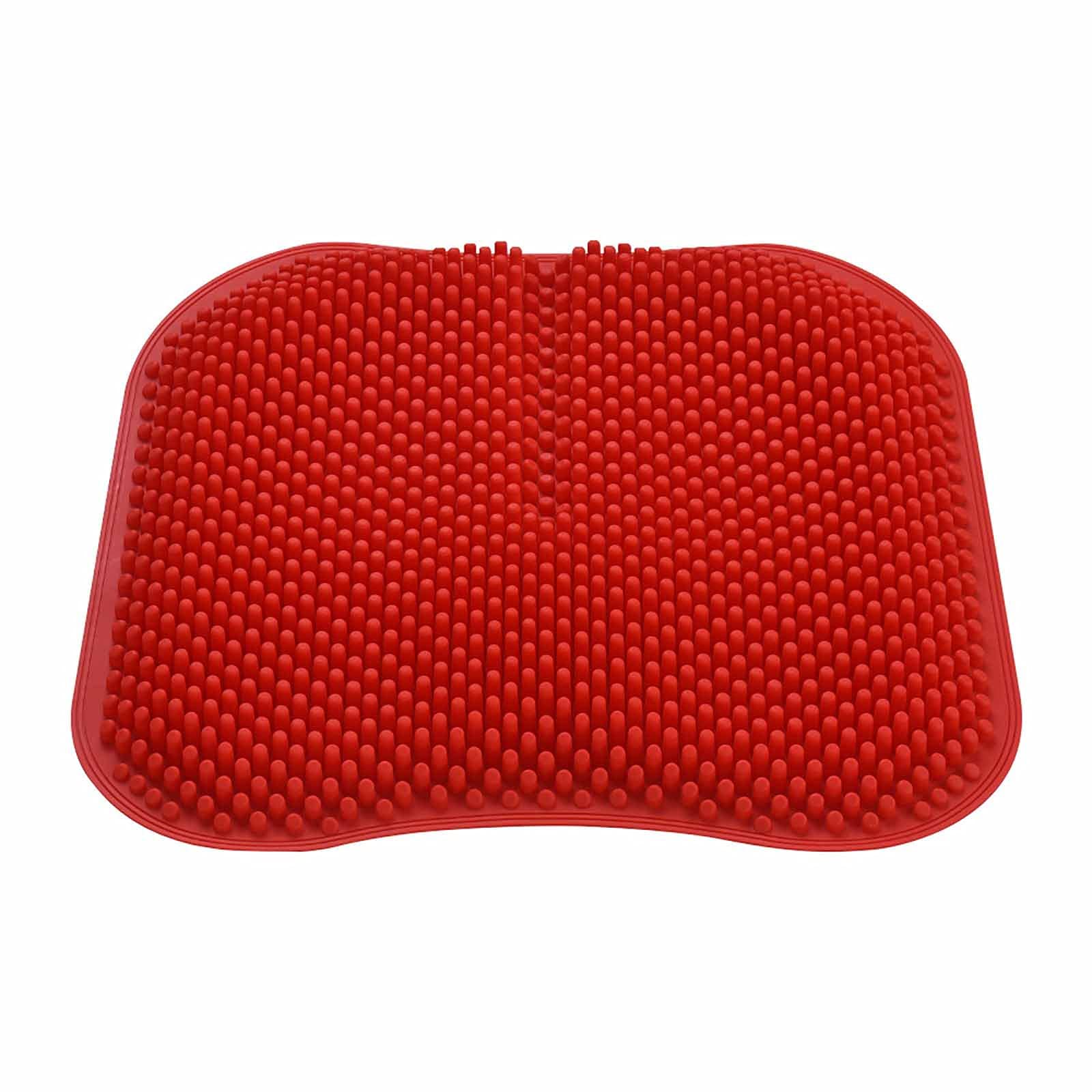 Universal Car Seat Cushion - Cooling & Waterproof Seat Pad for All Seasons | Comfortable Driver Seat Cover in Red | Perfect for Long Drives & Hot Weather