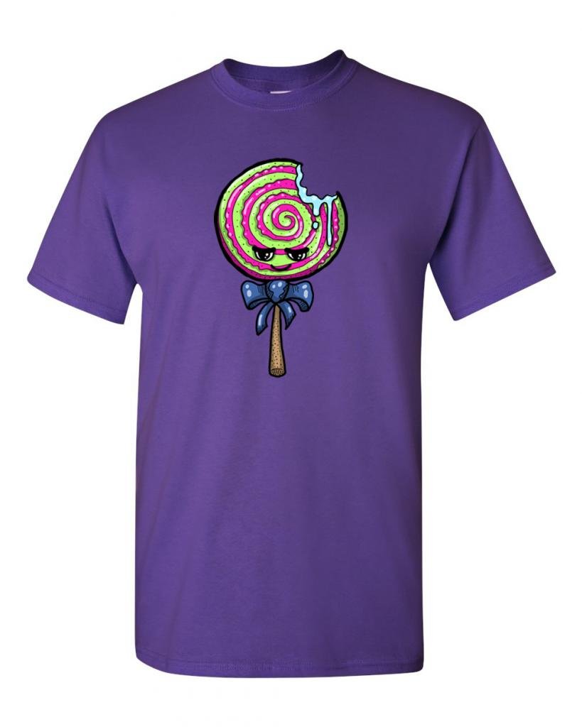 Funny Swirl Lollipop Graphic T-Shirt for Adults - Trendy Novelty Tee for Casual Wear, Parties & Gifts