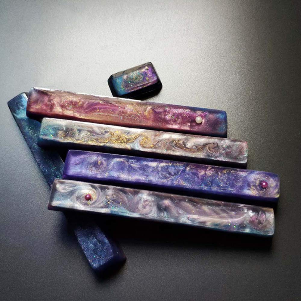 Custom Backlit Resin Spacebar Keycap 6.25U for Cherry MX Mechanical Keyboard - Handmade Starry Sky Design - Perfect for Gaming & Typing Enthusiasts