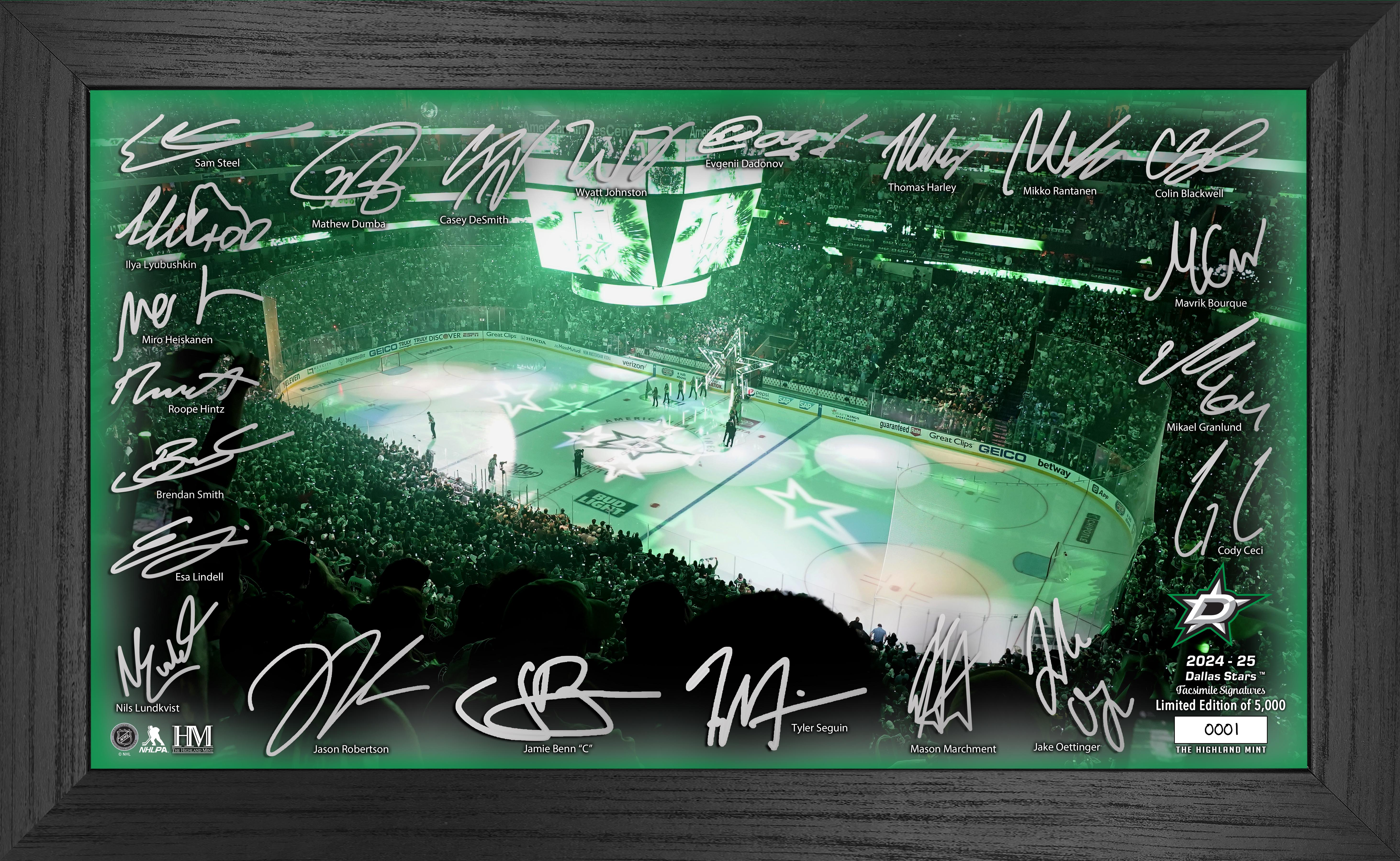 Dallas Stars 2024-2025 Official NHL Hockey Jersey - Authentic Signature Rink Player Edition - Perfect for Game Day, Fan Events & Sports Collectors