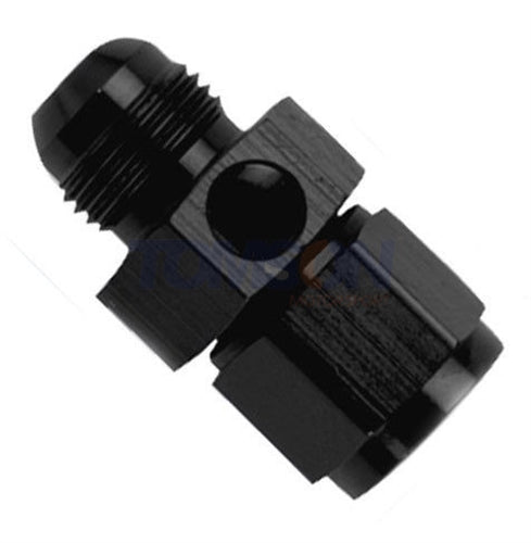 Fragola 10 AN Male to 10 AN Female Gauge Adapter with 1/8 NPT Port - 495008 BL - High Performance Fuel & Oil Line Fitting for Automotive, Racing & Marine Applications