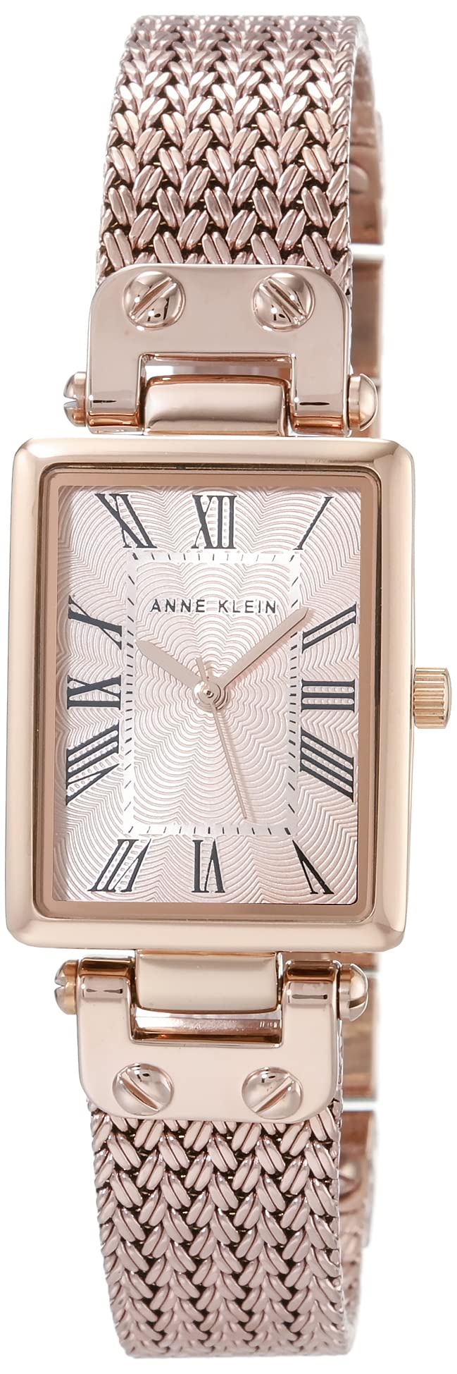 Anne Klein Women's Elegant Mesh Bracelet Watch - Gold-Tone Stainless Steel, Water Resistant, Perfect for Office, Party & Everyday Wear