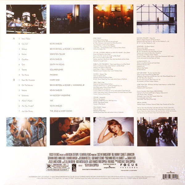 Lost In Translation Original Motion Picture Soundtrack LP - Limited Edition Vinyl Record (Near Mint NM/M) - Perfect for Movie Nights & Vinyl Collectors