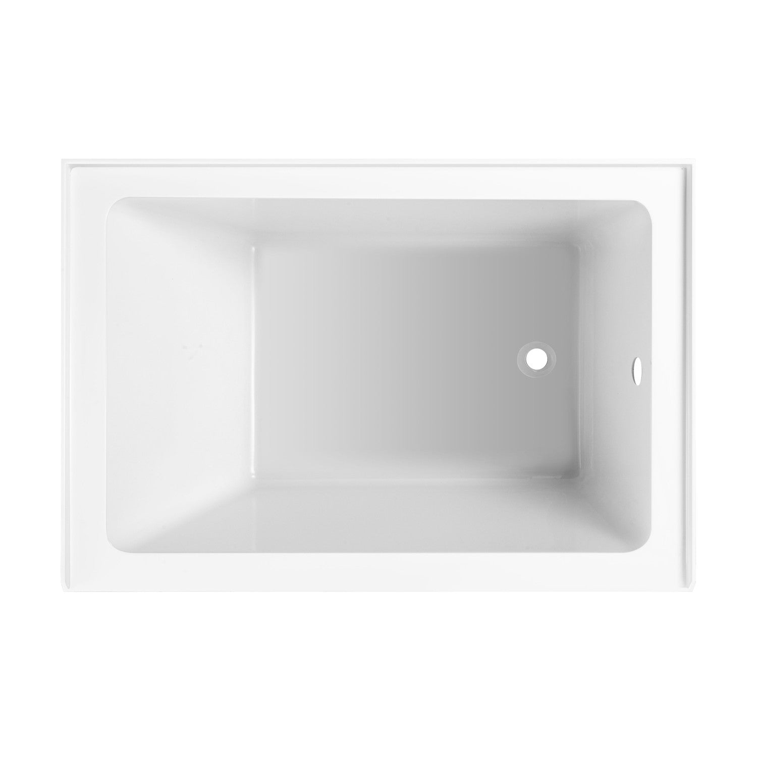 Aqua Eden VTAP4836R22 48-Inch Acrylic Rectangular 3-Wall Alcove Bathtub - Right Hand Drain, Glossy White - Perfect for Modern Bathrooms, Spa-Like Retreats & Small Space Solutions