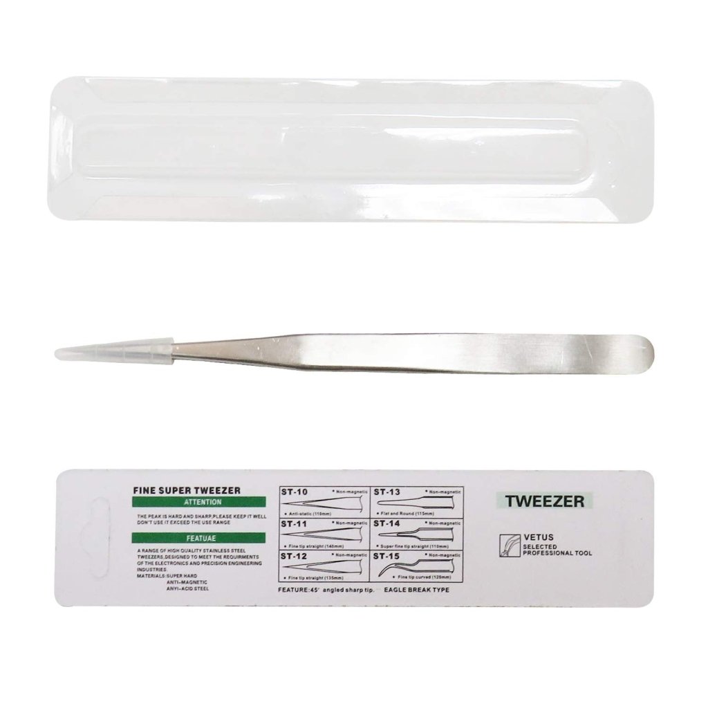 2PC Silver Eyelash Tweezers - Professional False Eyelash Applicator Tools for Perfect Lash Extension & Makeup Application - Ideal for Salon, Home Use & Beauty Enthusiasts