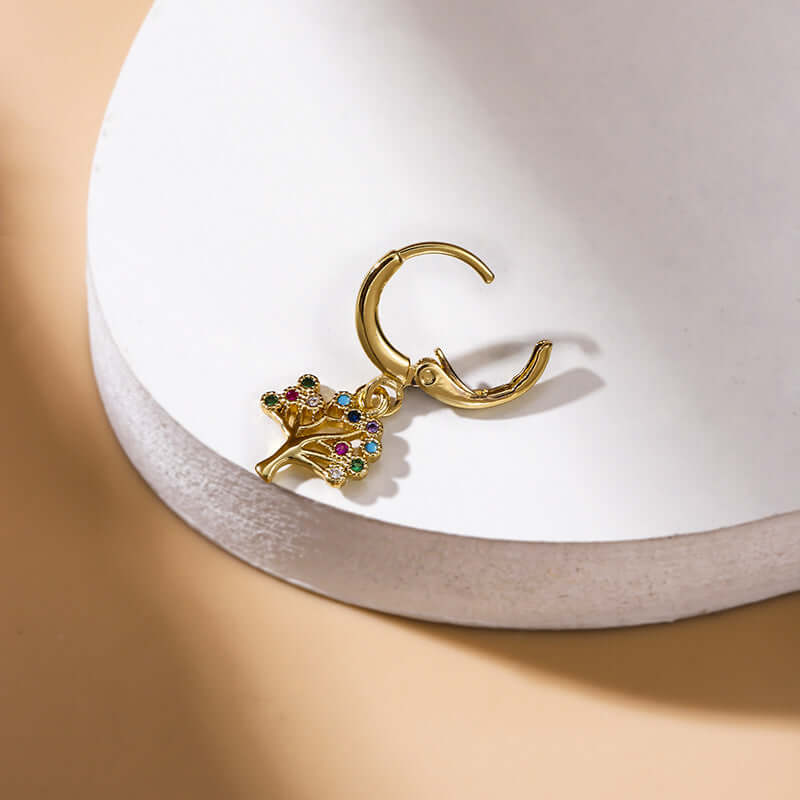 18K Gold Cartilage Huggie Hoop Earrings - Boho Butterfly Hoops for Women | Trendy Cartilage Earrings for Pierced Ears | Perfect for Everyday Wear, Parties & Boho Fashion