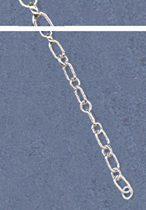 925 Solid Sterling Silver Medium Rectangle Chain 4mm - Bulk Chain by the Foot - Made in USA - Perfect for Jewelry Making, DIY Crafts & Gift Packaging