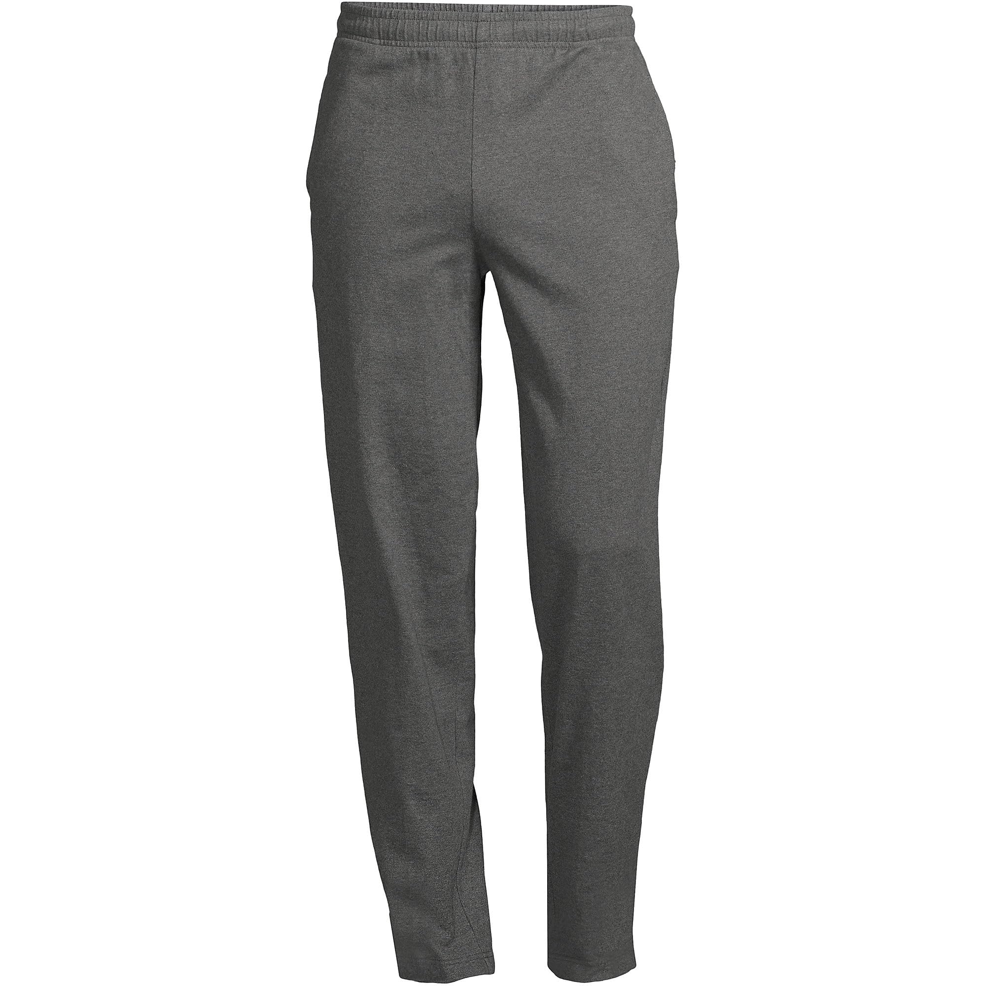 Lands' End Men's Jersey Knit Sweatpants - Comfortable Casual Lounge Pants for Relaxing at Home, Running Errands & Travel | Soft Stretchy Fabric with Elastic Waistband