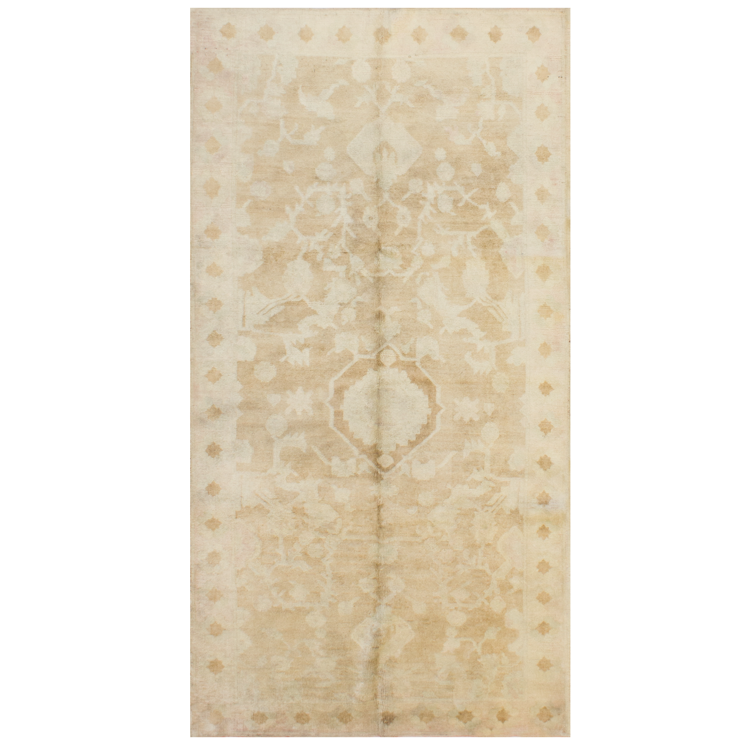 Vintage Oushak Rug Circa 1940 - Authentic Handmade Turkish Carpet for Living Room, Bedroom & Home Decor