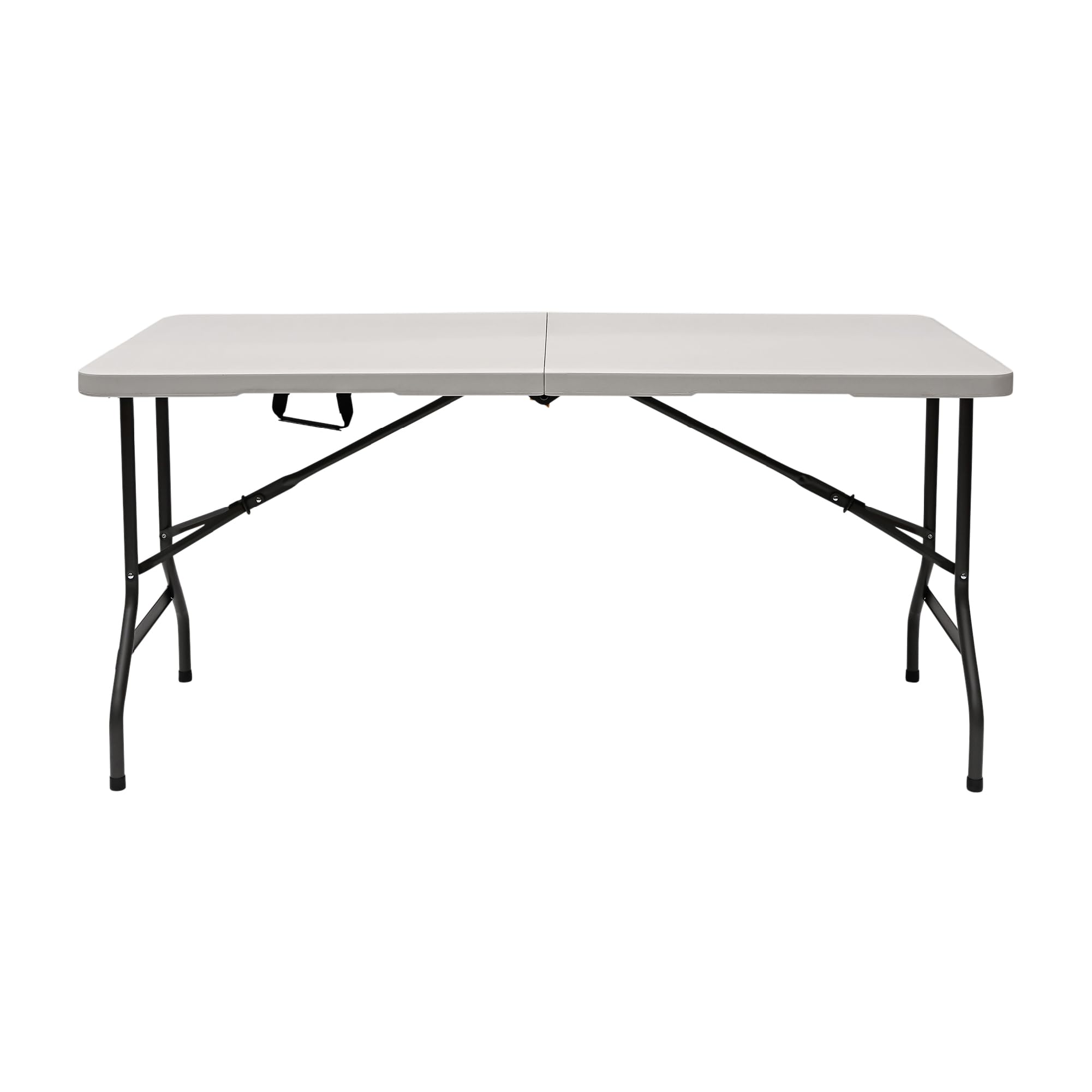 Indestructible Folding Table 60x30 Inches - Heavy Duty 350 lbs Capacity, Indoor Outdoor Picnic Camping Party Table - Iceberg Classic Center-Fold Design for Home, Office & Events