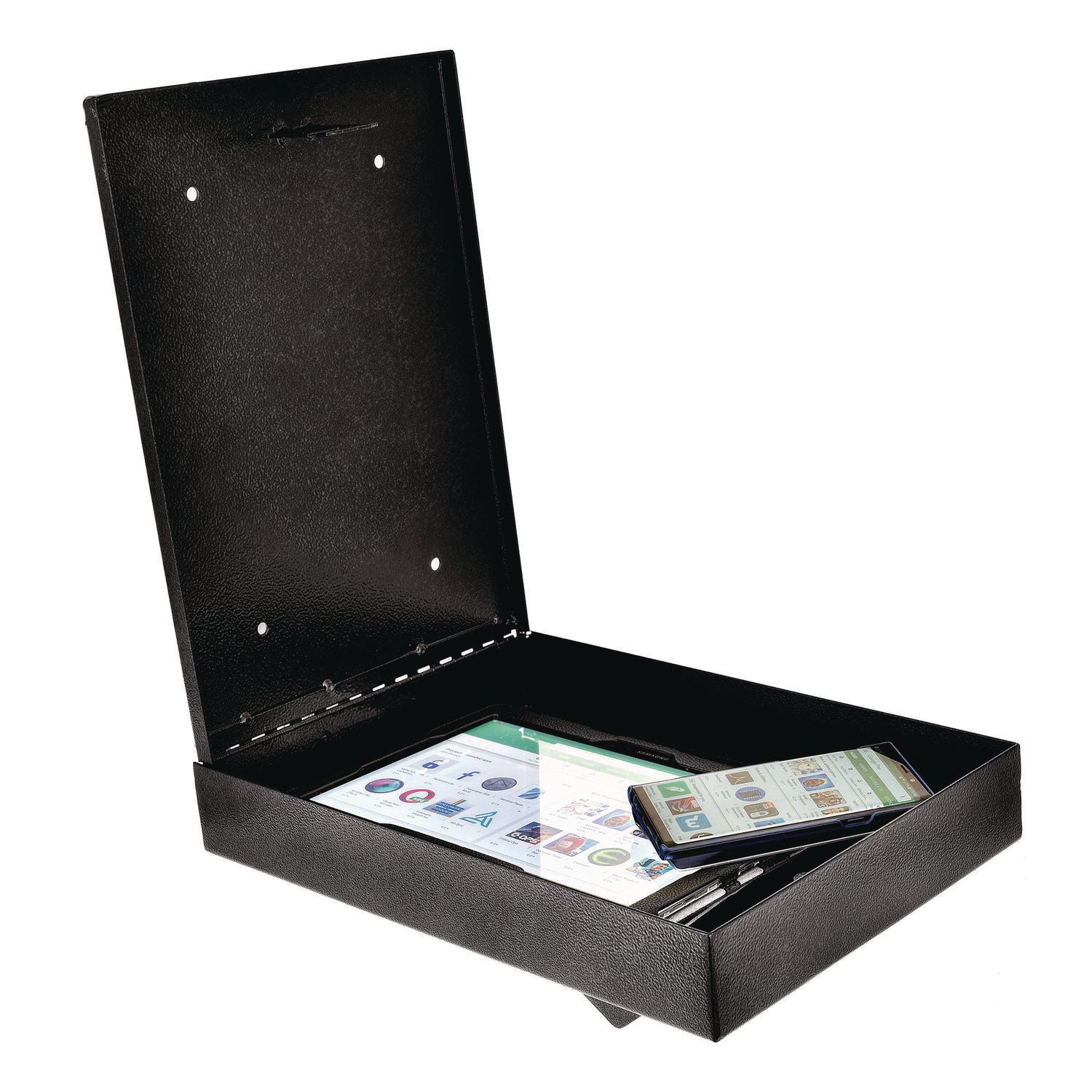 AdirOffice Large Wall Mounted Weatherproof Steel Secure Drop Box - 11 x 2.4 x 16 Inches, Black - Perfect for Mail, Package & Document Delivery for Homes, Offices & Apartments