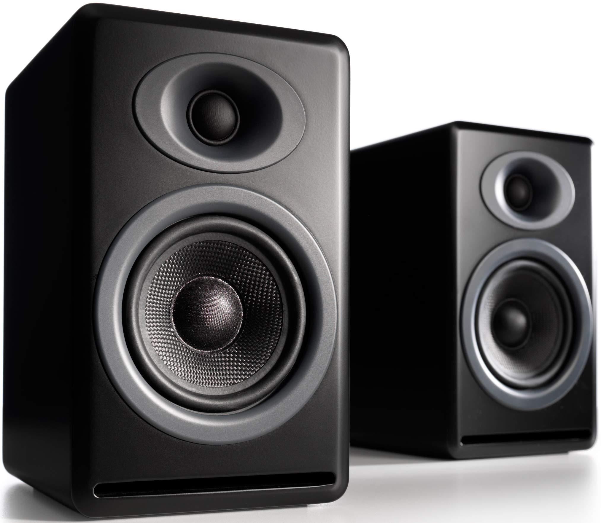 Audioengine P4 Premium Passive Bookshelf Speakers - Black | High-Fidelity Home Audio for Music, Movies & Gaming