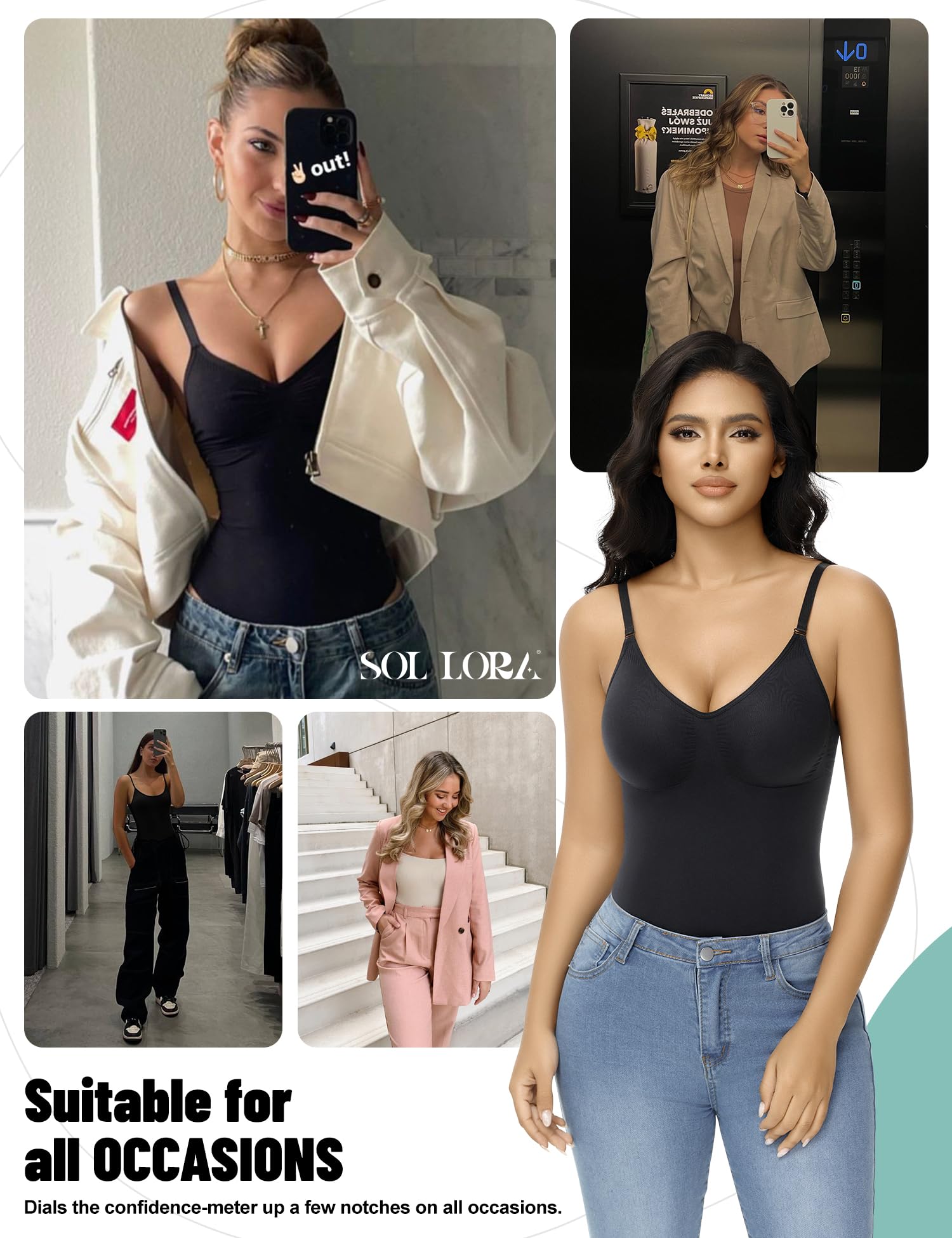 Best Women's Tummy Control Shapewear Bodysuit - Seamless Waist Trainer & Body Shaper Thong for Sculpting & Snatched Look | Perfect for Everyday Wear, Special Occasions & Postpartum Recovery