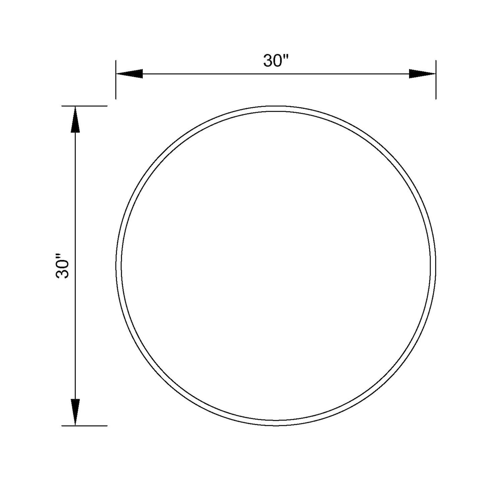 Golden Modern Round Framed Wall Mirror - 24 Inch Decorative Mirror for Living Room, Bedroom, Entryway - Perfect for Home Decor & Vanity Makeup Area