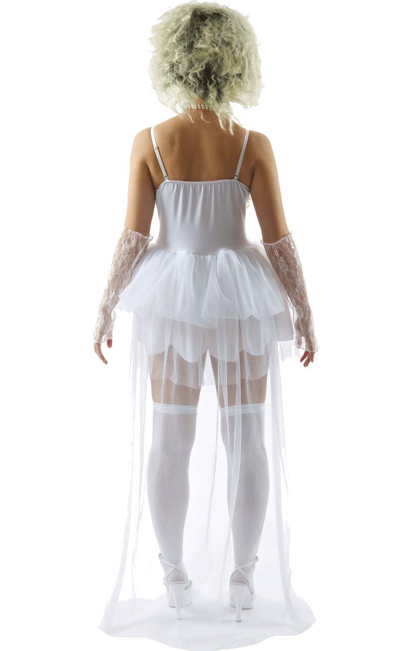 80's Virgin Bride Adult Costume - Medium Size | Retro 1980s Halloween Party Outfit, Bachelorette Dress Up & Themed Costume Party