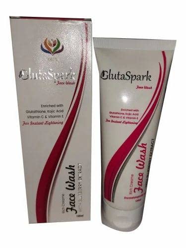 Gluta Spark Brightening Face Wash 100ml - Gentle Cleanser for Glowing Skin | Perfect for Daily Skincare & Acne-Prone Skin