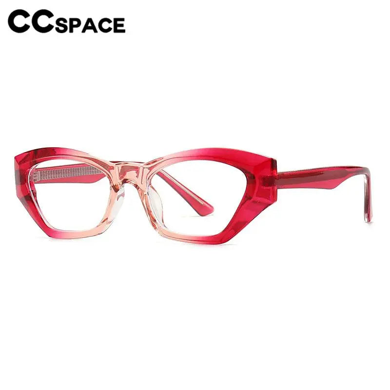 CCspace Unisex Full Rim Cat Eye Titanium Eyeglasses Frame - Lightweight TR90 Material (Model 56842) - Perfect for Reading, Work & Fashion Accessories