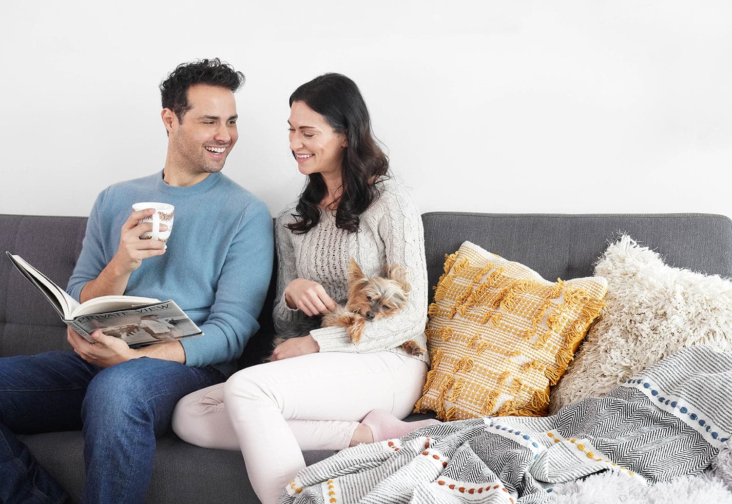 Herringbone Stripe Yarn-Dyed Cotton Woven Tassel Throw Blanket - Soft & Cozy Decorative Couch Cover for Living Room, Bed, Sofa