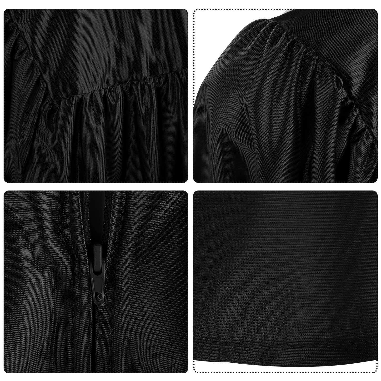 Unisex Graduation Gown Set with Sash for Kids 2-12 Years - Preschool & Kindergarten Graduation Outfit (Black, Size 6-7) | Perfect for School Ceremonies, Photo Shoots & Special Occasions