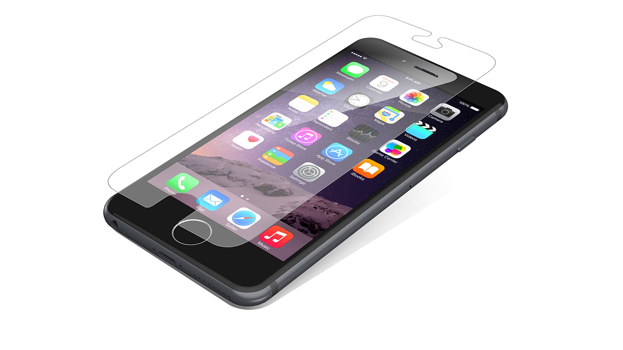 ZAGG InvisibleShield Original Screen Protector for Apple iPhone 6 & iPhone 6S - Retail Packaging - Case Friendly - HD Clear Protection for Everyday Use & Gaming