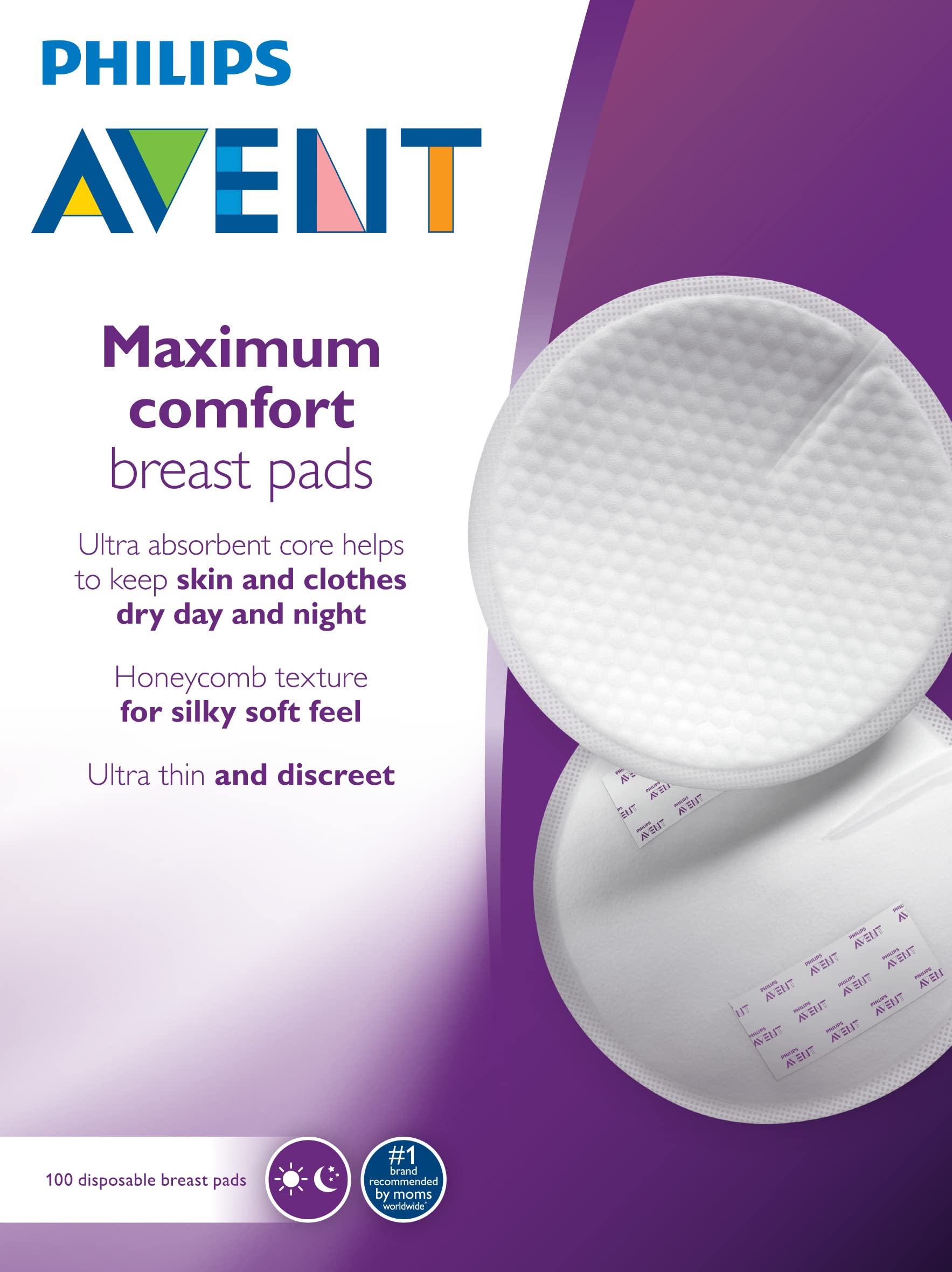 Philips Avent Single Electric Breast Pump with 50 Breast Milk Storage Bags (6oz) & 100 Disposable Nursing Pads - Complete Breastfeeding Bundle for New Moms - Perfect for Pumping, Storing & Leak Protection at Home or Work