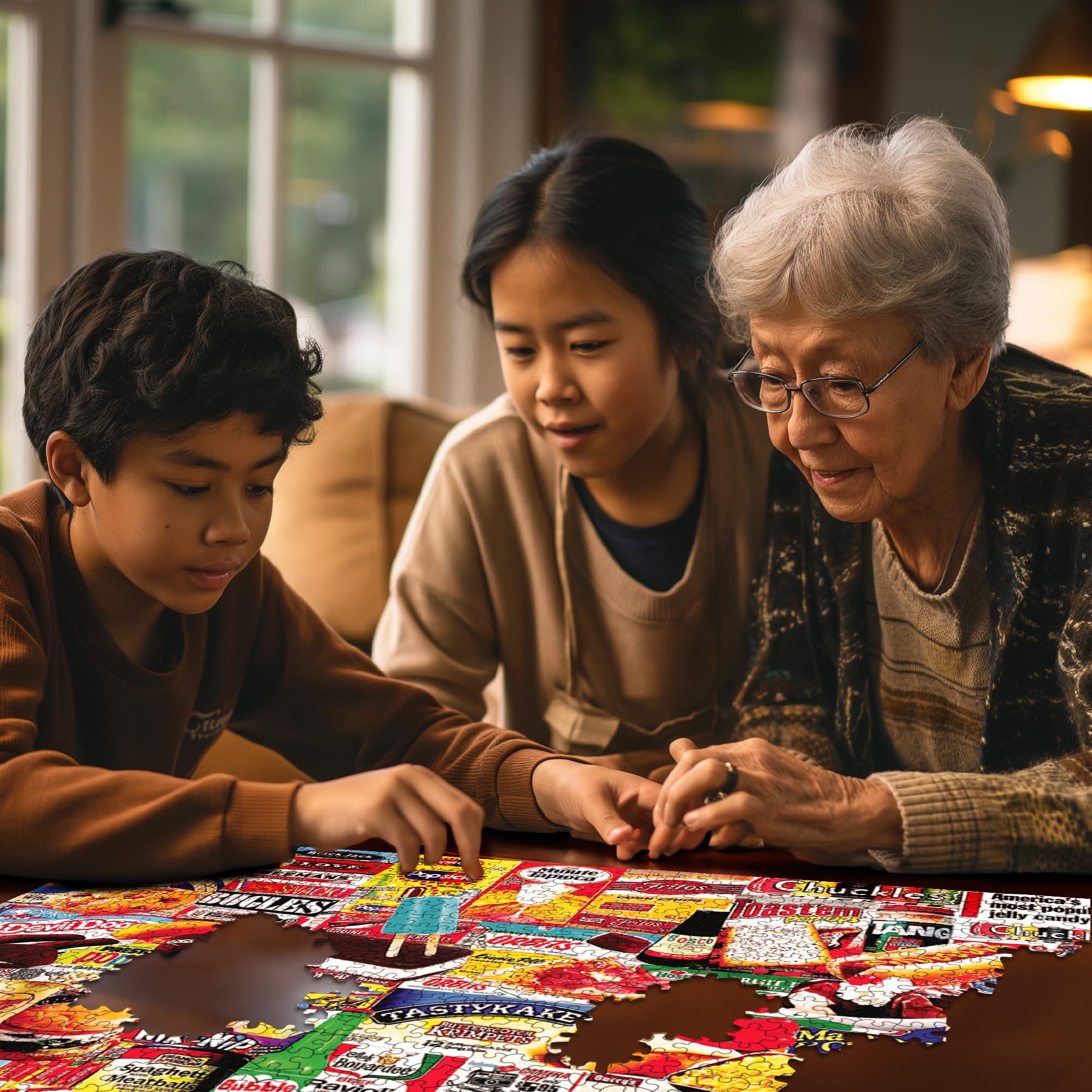 White Mountain Puzzles - 1000 Piece Jigsaw Puzzle Featuring Nostalgic 'Things I Ate As A Kid' Collage | Perfect for Family Game Nights, Gift Giving & Memory Lane Fun
