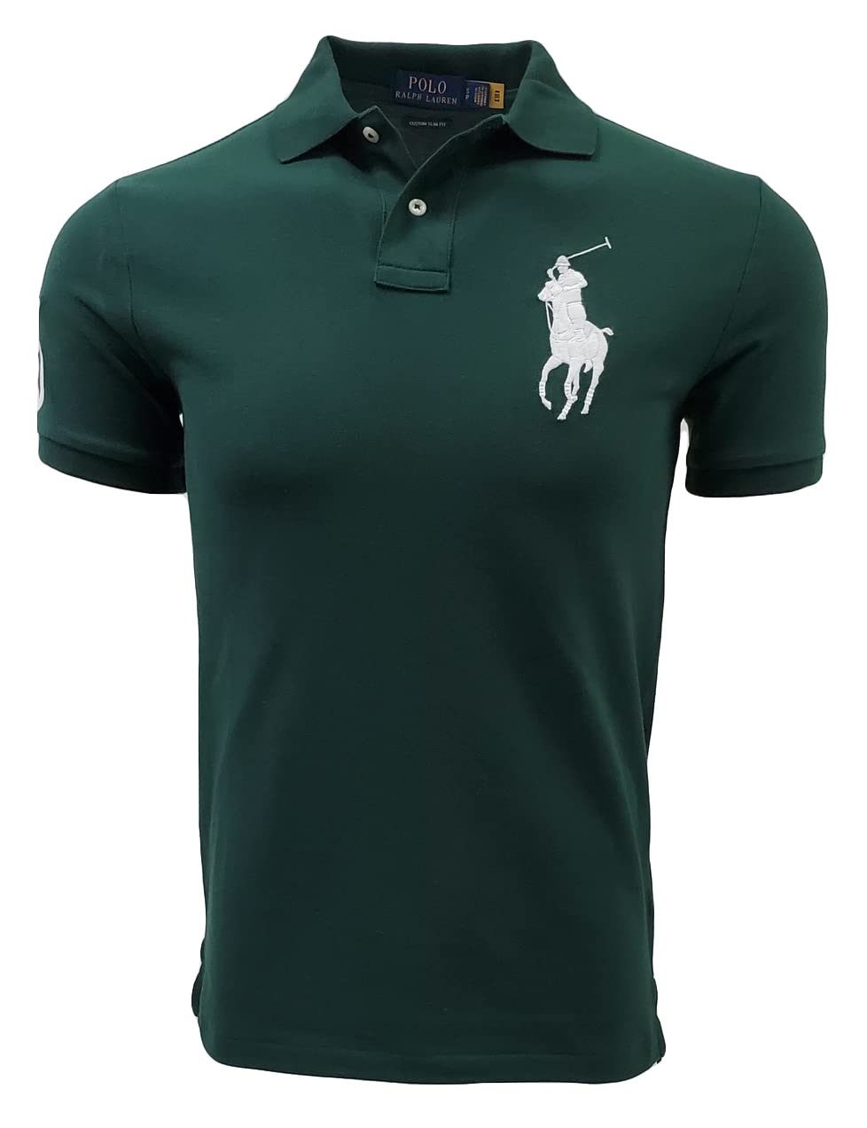 Ralph Lauren Men's Custom Slim Fit Big Pony Logo Polo Shirt - Classic Cotton Casual Shirt for Work, Golf & Everyday Wear