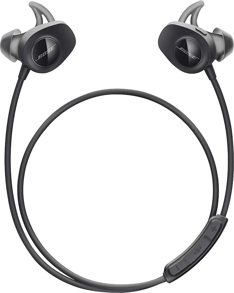 BOSE SoundSport Wireless Bluetooth Headphones - Refurbished (Black) | Sweatproof & Secure Fit for Running, Gym, Workouts & Outdoor Sports