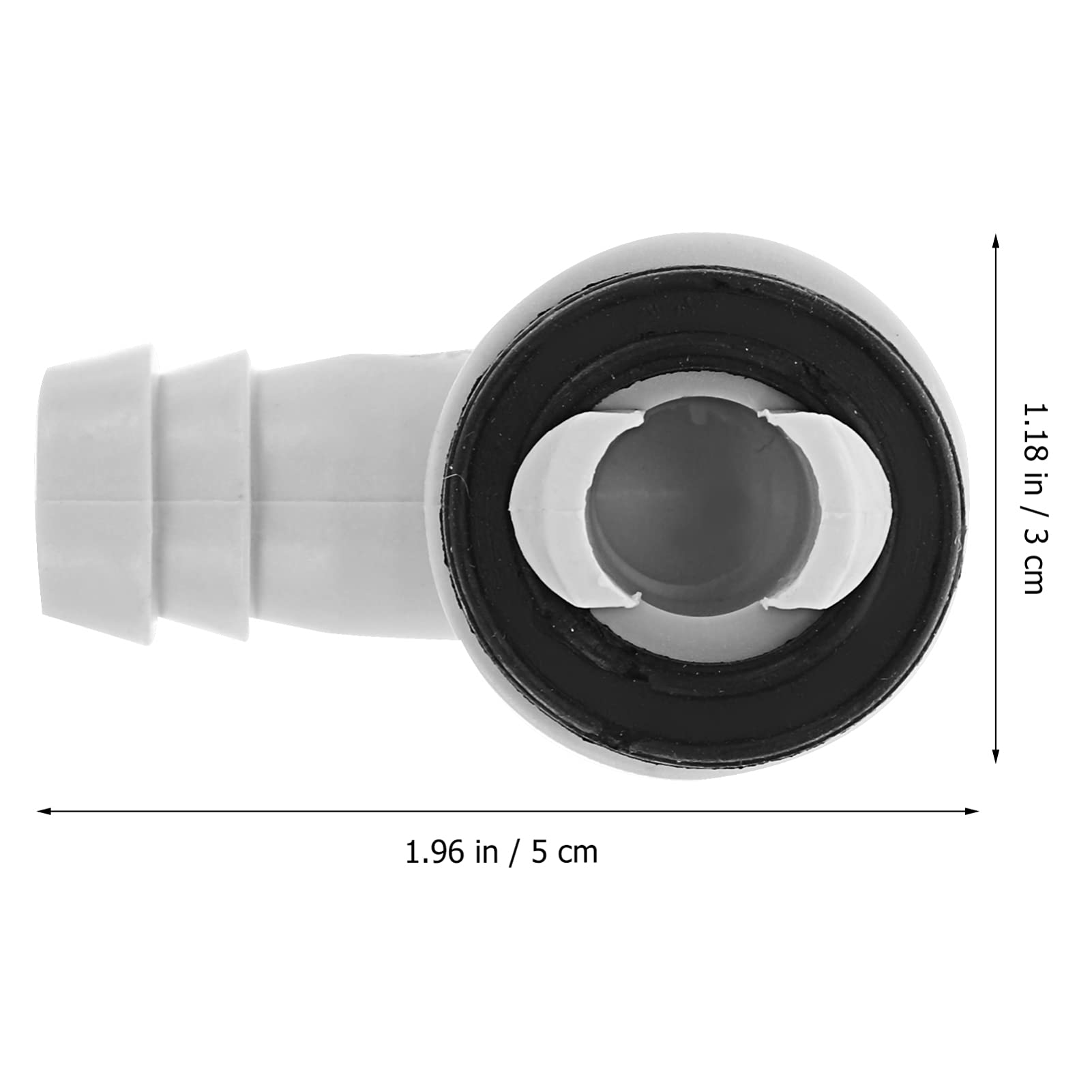 5PCS Air Conditioner Drain Hose Connector Elbow Fitting - 15mm AC Condensate Water Drain Adapter for Mini Split & Window AC Units - Perfect for Home, Office & RV Cooling Systems
