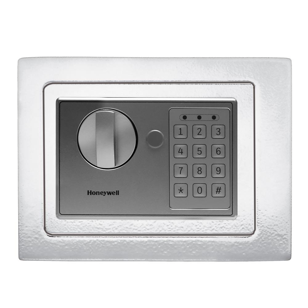 Honeywell 5605 Compact Steel Digital Security Safe - Fireproof & Waterproof Home & Office Safe for Cash, Jewelry, Documents - Easy Digital Keypad & Emergency Override Key