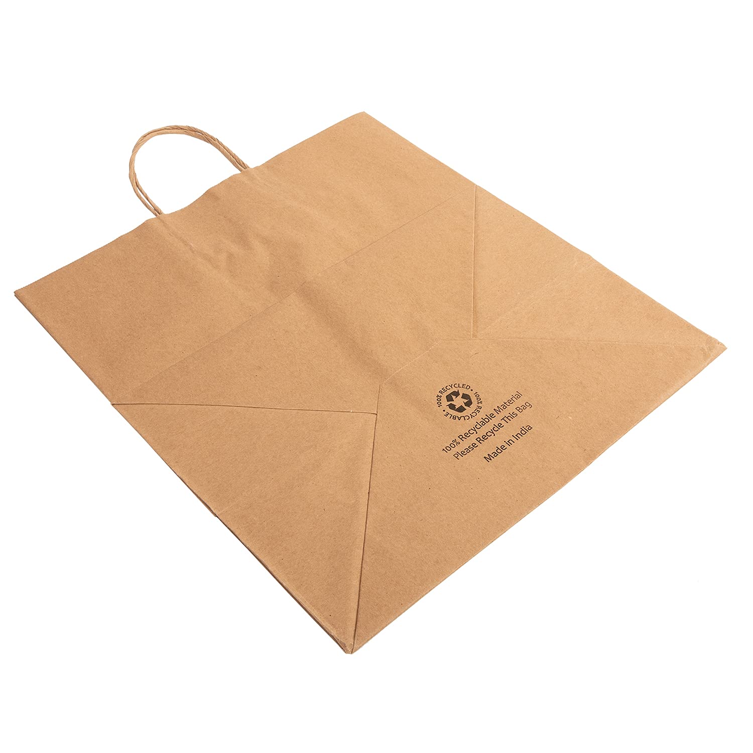 200 Pack Eco-Friendly Kraft Paper Bags with Twisted Handles - 14x10x15.75 Inch Recyclable Brown Grocery Bags for Shopping, Takeout & Retail Packaging - Durable & Sustainable Food Bags for Restaurants, Markets & Parties