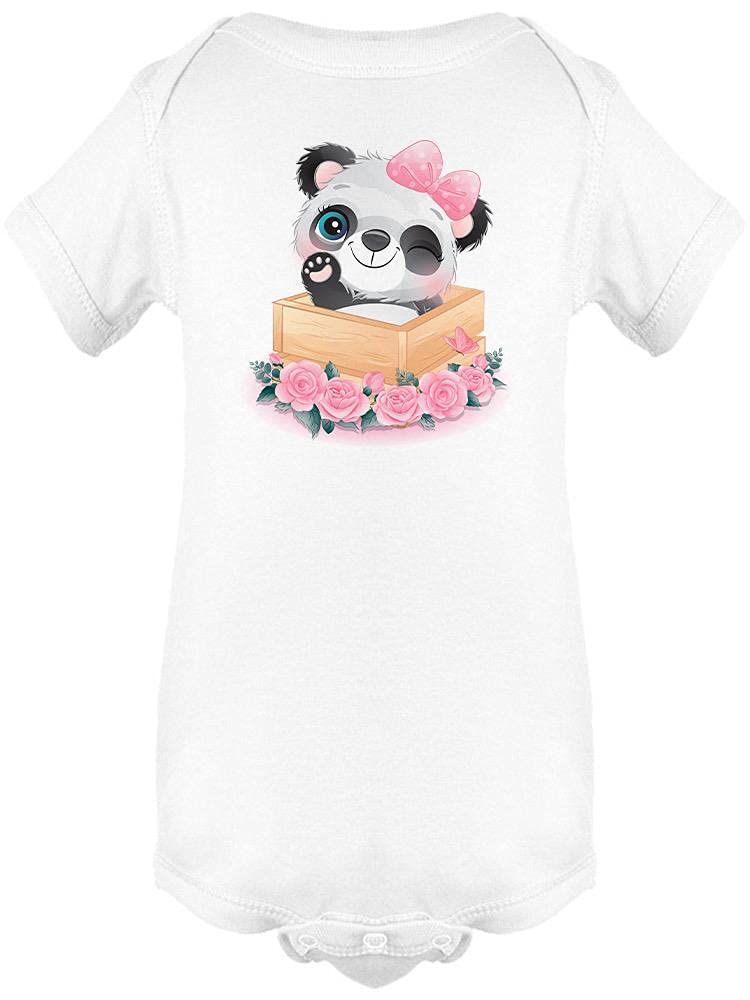 Adorable Panda in a Box Baby Bodysuit - Soft Cotton Onesie for Newborns & Infants - Perfect for Photo Shoots, Birthday Gifts & Everyday Wear