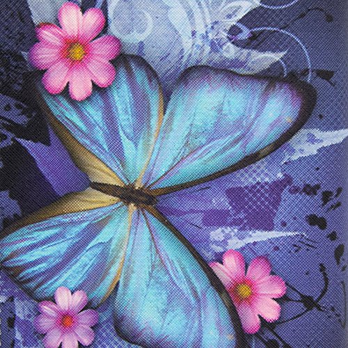 01 Blue Butterfly & Pink Flower