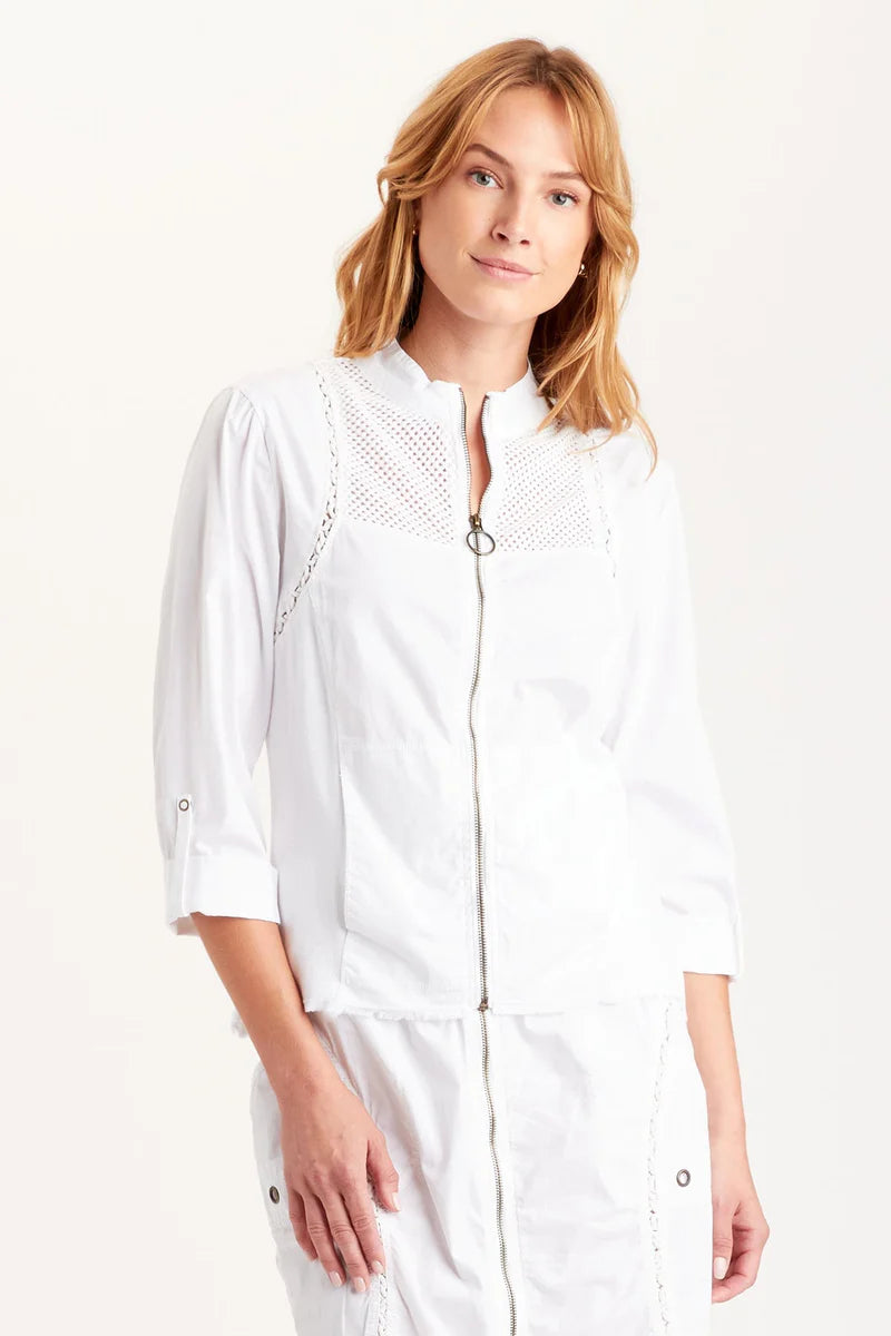 Archie Jacket for Women - White Winter Coat with Hood, Waterproof & Windproof - Perfect for Outdoor Activities, Hiking & Travel