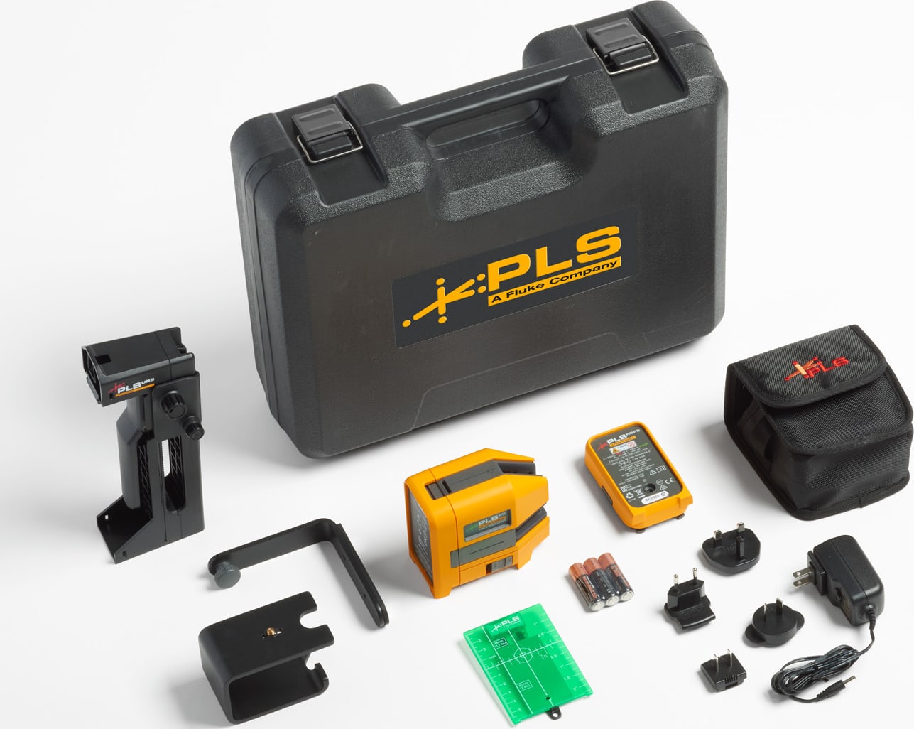 Fluke PLS 6G RBP Kit - Professional Cross Line & Point Green Laser Level Kit for Construction, Alignment & Electrical Work | Perfect for DIY Projects, Home Renovation & Professional Contractors