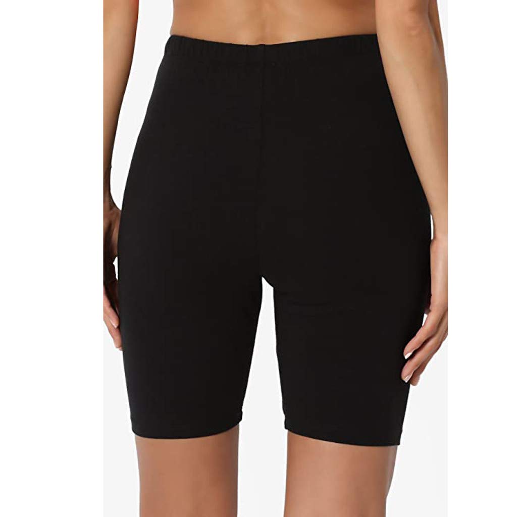 WUAI High Waist Yoga Shorts for Women - Tummy Control Workout Leggings & Active Bermuda Shorts | Perfect for Yoga, Gym, Running and Summer Outdoor Activities
