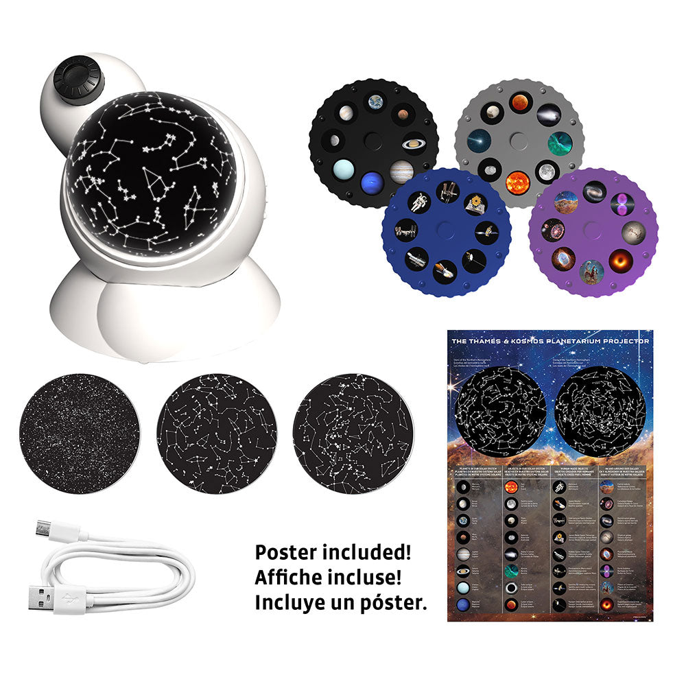 Thames & Kosmos Planetarium Projector (3L) - Home Star Projector for Kids & Adults, Astronomy Educational Toy for Bedroom & Classroom Use