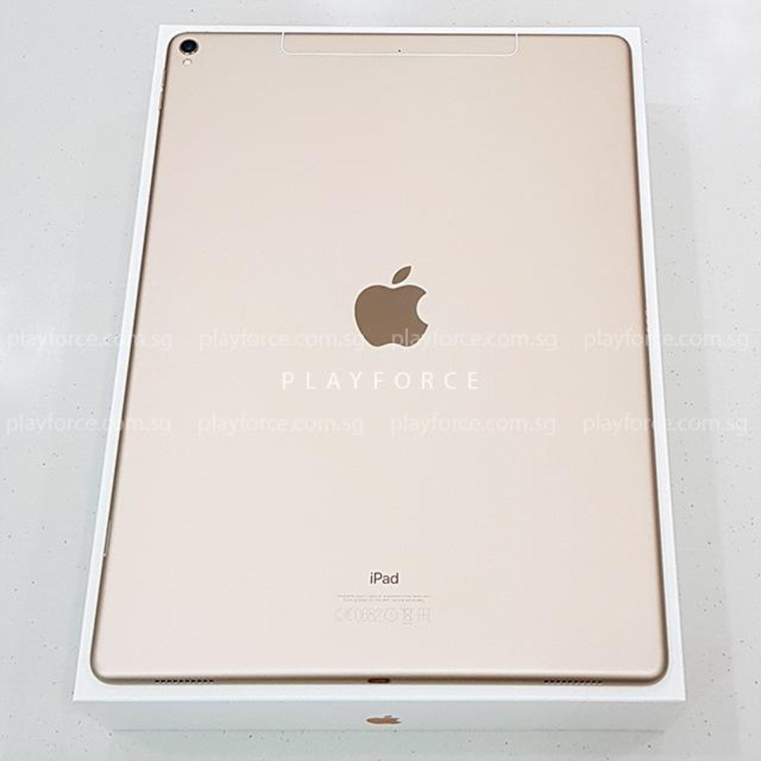 Apple iPad Pro 12.9-inch 1st Generation (128GB, Wi-Fi + Cellular, Gold) - Refurbished & Discounted | Perfect for Business, Design & Entertainment