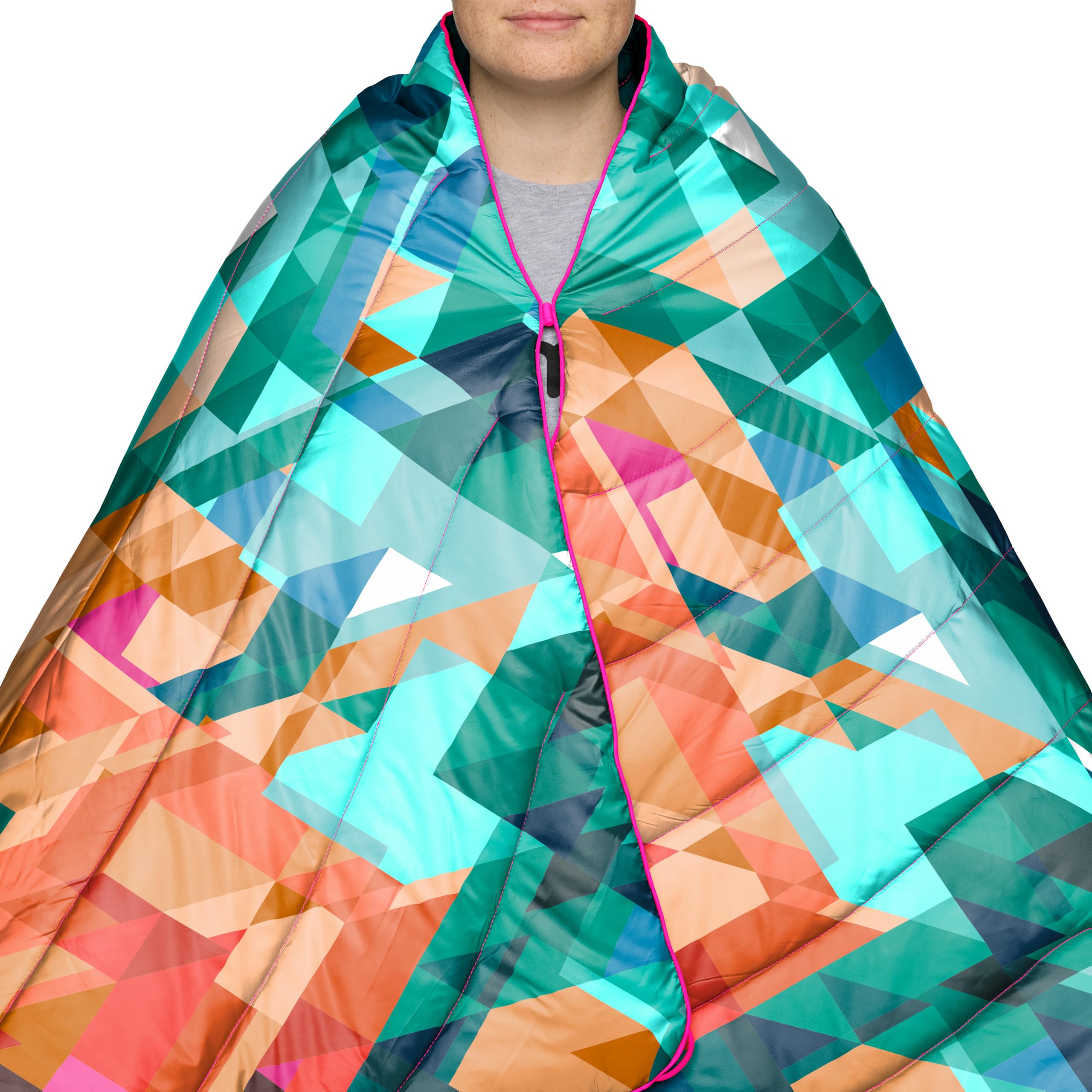 Rumpl Original Puffy Blanket - Ultra Warm & Lightweight 100% Recycled Polyester Camping Blanket | Water-Resistant, Packable Outdoor Puffer Blanket (52