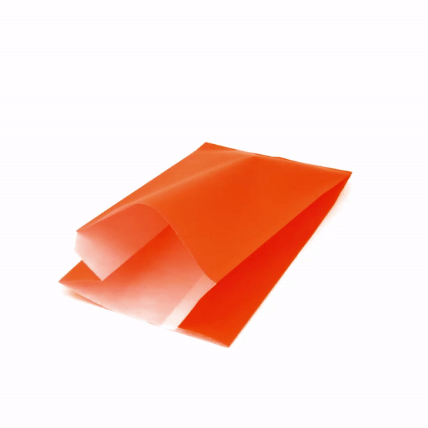 Eco-Friendly Orange French Fry & Snack Bags - 5x3x8.75 Inches (100 Count) - Perfect for Parties, Fast Food, and Takeout