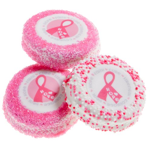 Pink Ribbon Oreo Cookies - 12 Pack for Parties & Gifts