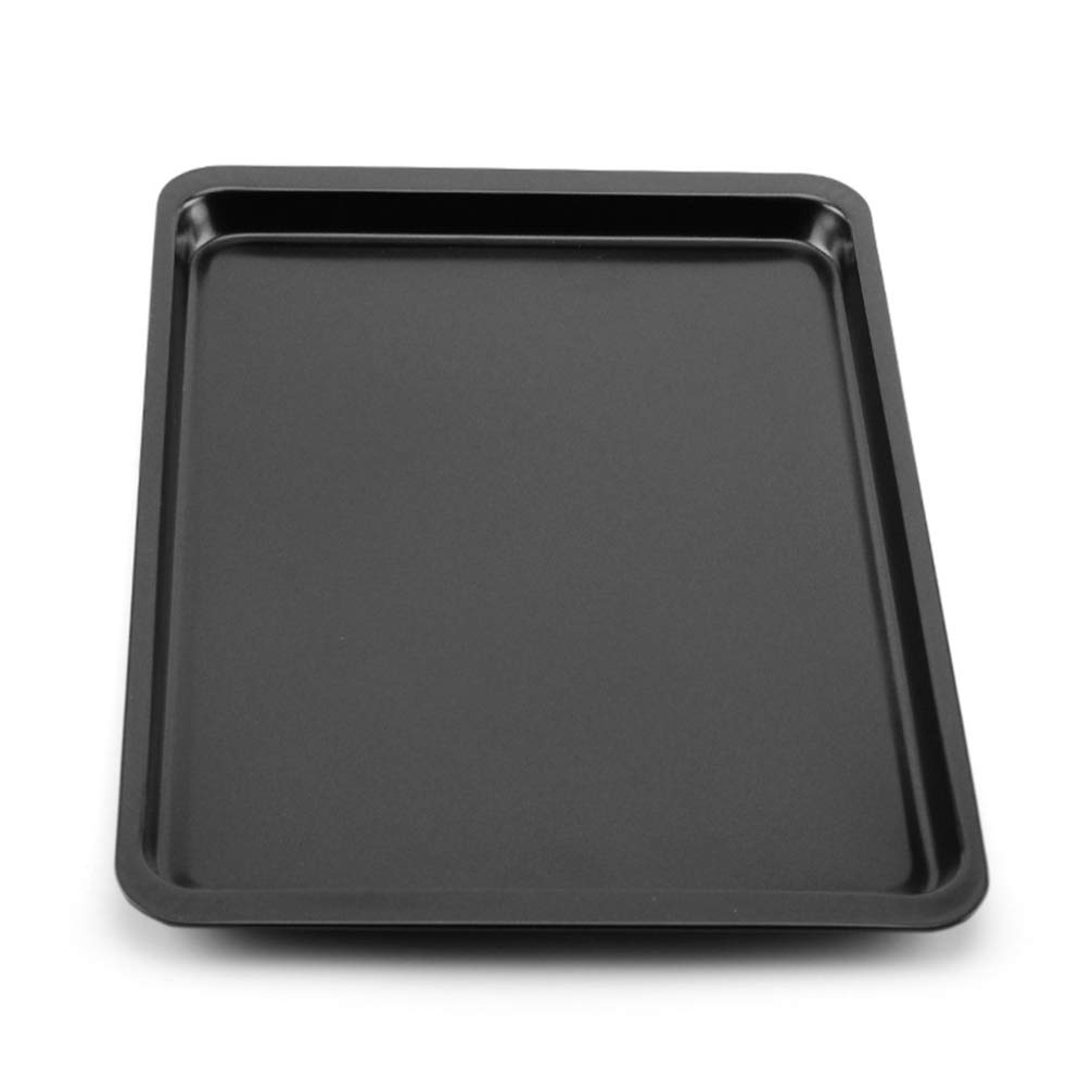 1pc Hemoton Nonstick Baking Pan - Stainless Steel Cookie Tray, Pizza Pan & BBQ Grill Plate for Oven, Desserts, Pizza Serving & Outdoor Cooking | Durable Bakeware for Home & Commercial Use