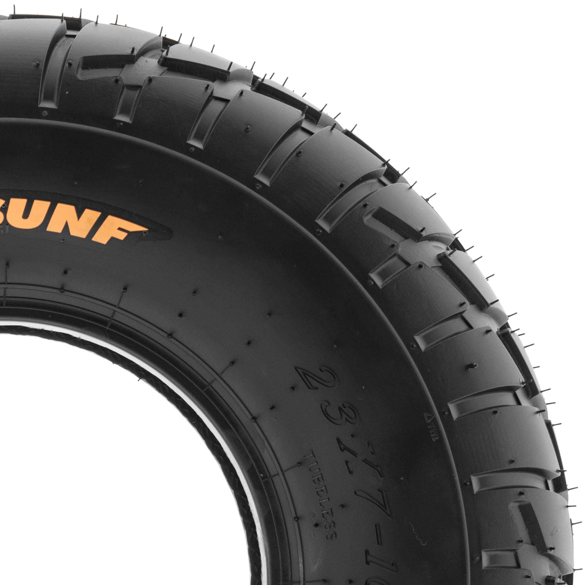 2 Pack SunF A021 TT Sport ATV/UTV Tires 22x8-12 6PR Tubeless - Dirt Track & Flat Track Racing Tires for Off-Road Adventures & Trail Riding